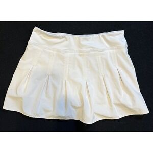 Athleta Skort Womens Small Gray Pleated Athletic Running Tennis Stretch Gym
